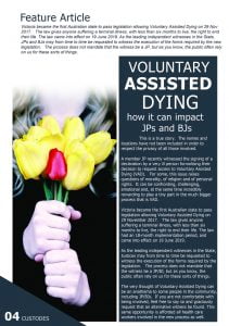 Voluntary Assisted Dying - 1